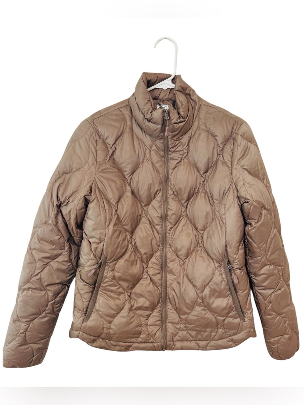 32 Degrees Quilted Packable Puffer Jacket in Taupe